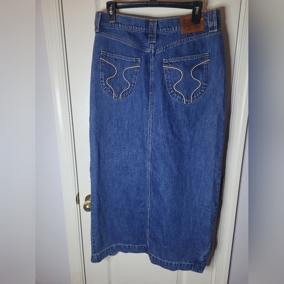 GAP x  CULT GAIA Asymmetric Blue Denim Maxi Skirt. Sz 30/10 NWT - Picture 8 of 10